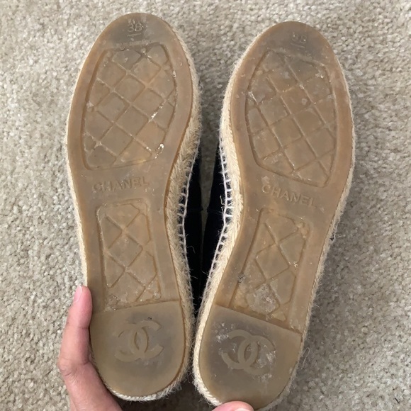 🔥SALE🔥Chanel espadrilles 38 patent blue - Picture 7 of 11